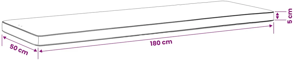 2 dalių suoliuko pagalvės VUGHT 2 vnt. 100% poliesteris Kreminė