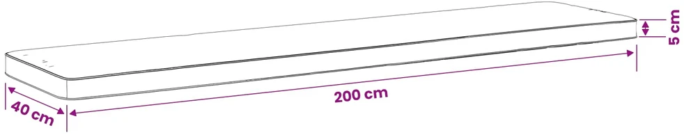 2 dalių suoliuko pagalvės VUGHT 2 vnt. 100% poliesteris