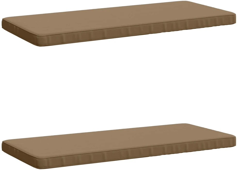 2 dalių suoliuko pagalvės VUGHT 2 vnt. 100% poliesteris Taupe