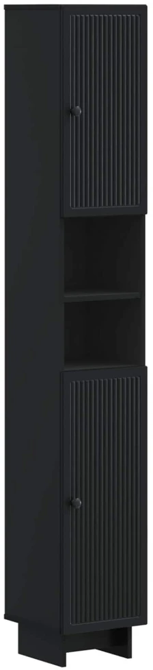 2 dalių vonios spintelių rinkinys EDE Juoda Apdirbta mediena