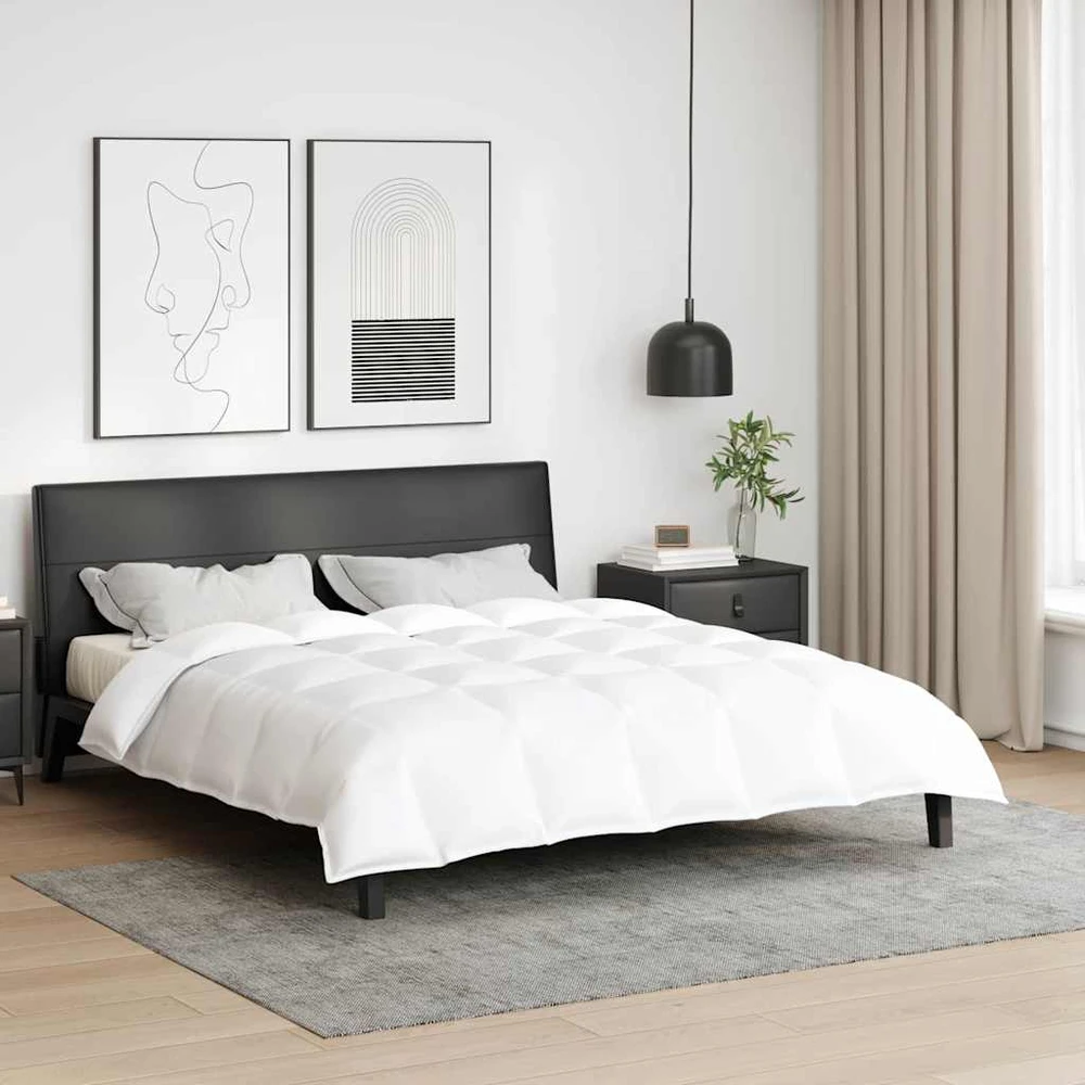 2-in-1 Antklodė Balta 240 x 220 cm Plunksna