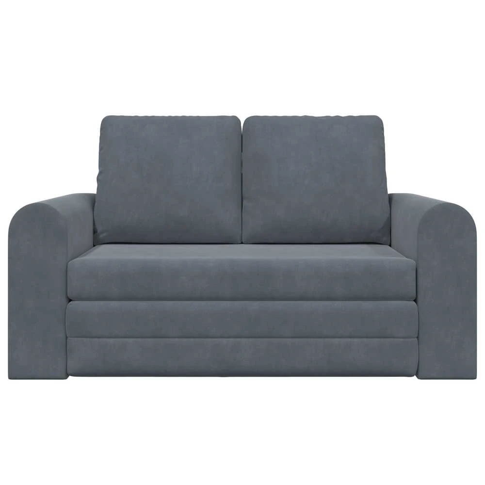 Sofa lova Tamsiai pilka 148 x 71 x 83 cm Aksomas