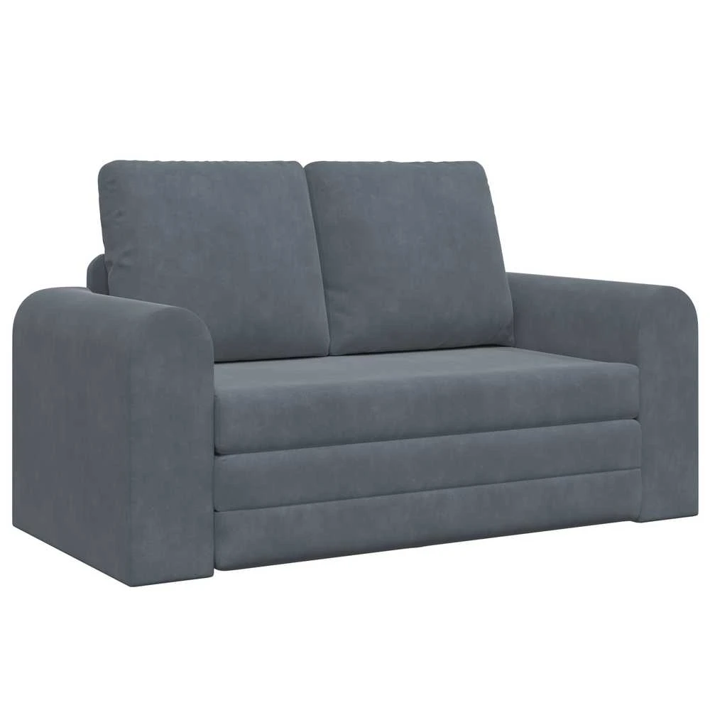 Sofa lova Tamsiai pilka 148 x 71 x 83 cm Aksomas