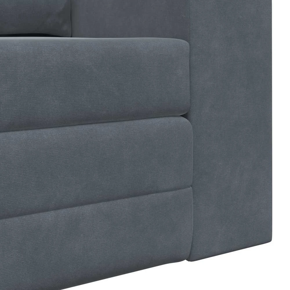 Sofa lova Tamsiai pilka 148 x 71 x 83 cm Aksomas