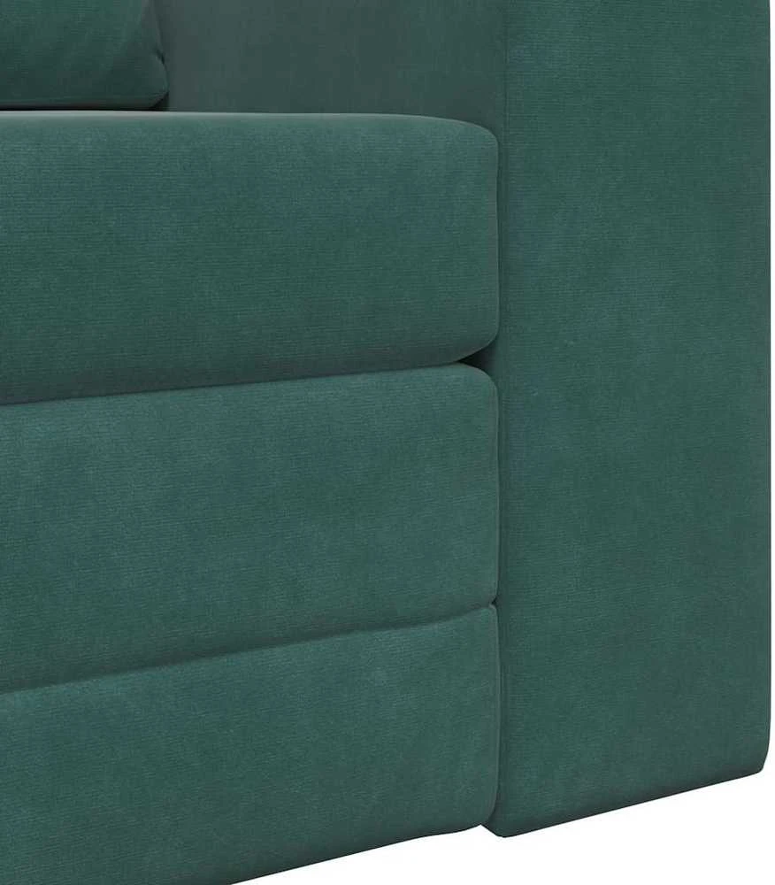 Sofa lova Tamsiai žalia 98 x 71 x 83 cm Aksomas