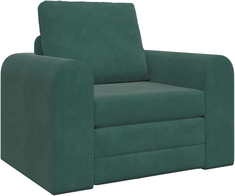 Sofa lova Tamsiai žalia 98 x 71 x 83 cm Aksomas