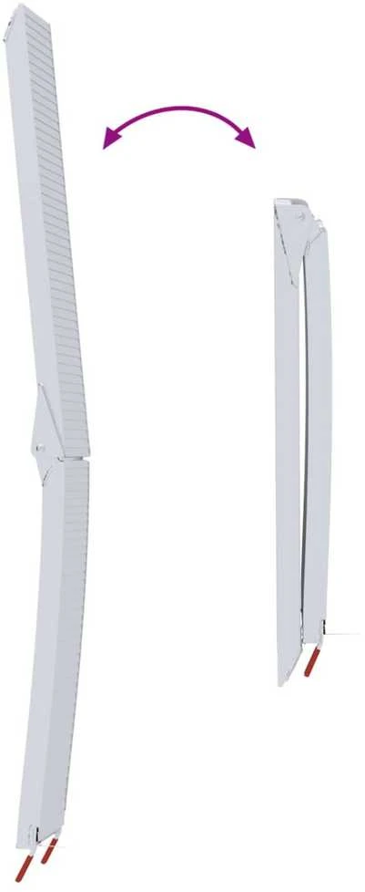 Motociklo rampos 680 kg 2 vnt. Sidabro 680 kg Aliuminis