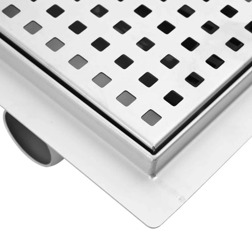 Taškų dušo drenažas Sidabro 20 x 20 cm Nerūdijantis plienas 304
