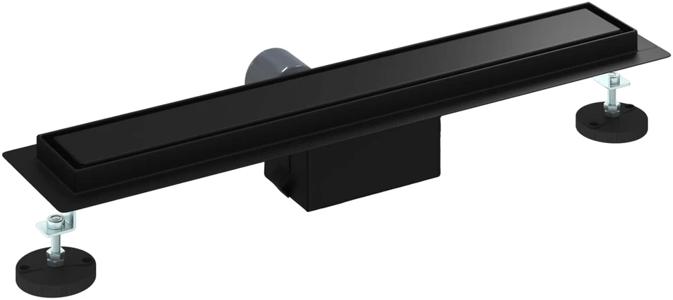 2 viename dušo nutekėjimas Juoda 50 cm Nerūdijantis plienas 304