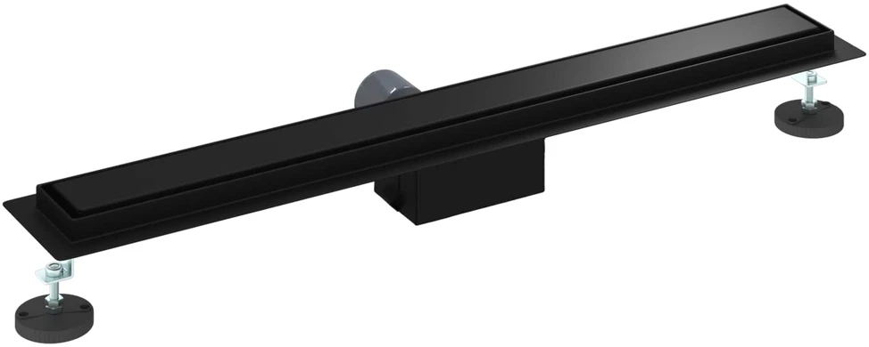 2 viename dušo nutekėjimas Juoda 80 cm Nerūdijantis plienas 304