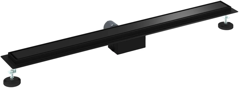2 viename dušo nutekėjimas Juoda 90 cm Nerūdijantis plienas 304