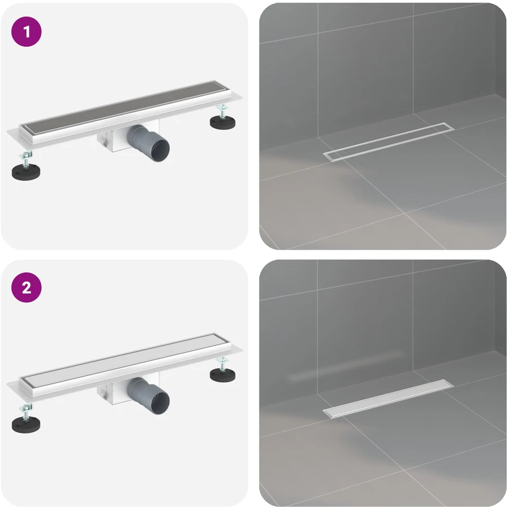 2 viename dušo nutekėjimas Sidabro 50 cm