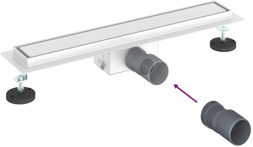 2 viename dušo nutekėjimas Sidabro 60 cm
