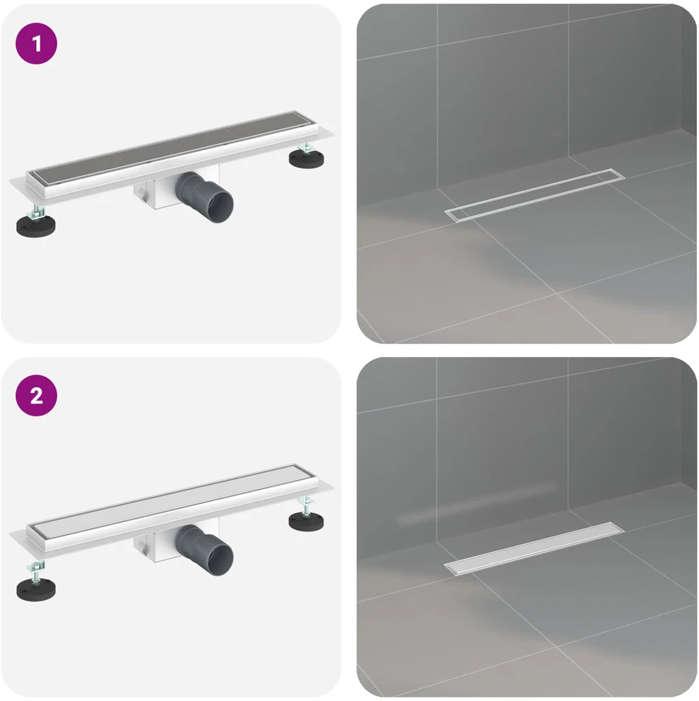 2 viename dušo nutekėjimas Sidabro 60 cm