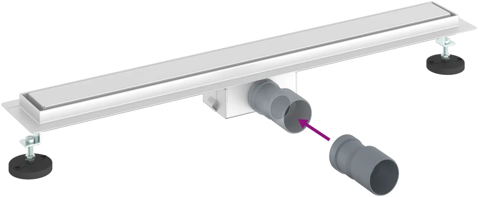 2 viename dušo nutekėjimas Sidabro 70 cm