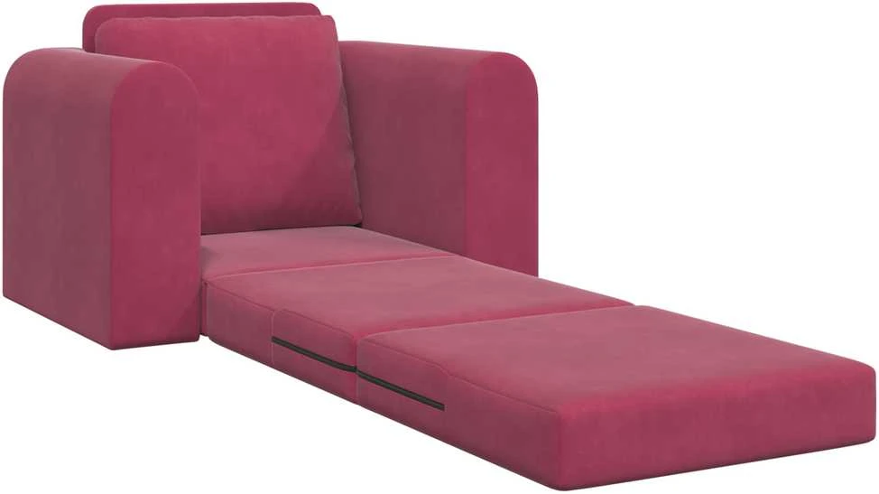 Sofa lova Vyno raudona 98 x 71 x 83 cm Aksomas