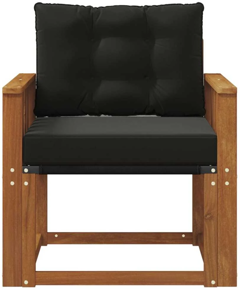 Lauko sofa Kietasis akacijos medis ir Textilene Natūrali