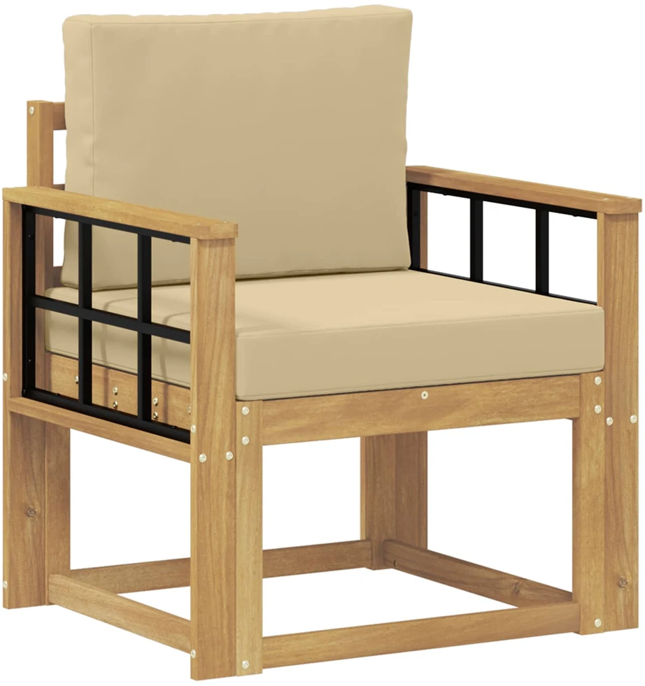 Lauko sofa Poliesteris Balta ir Bežė