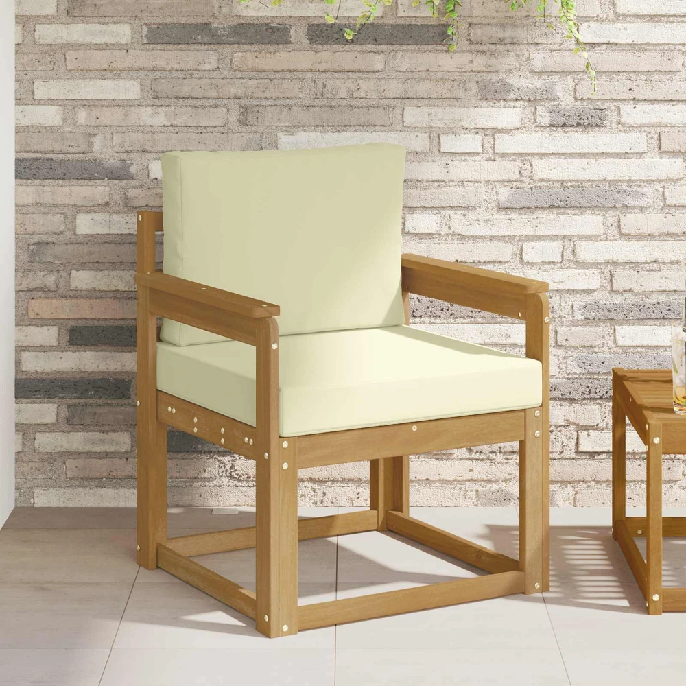 Lauko sofa Poliesteris Balta ir kreminė