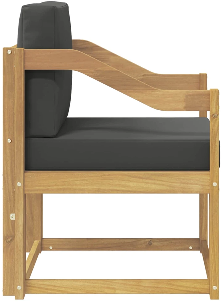 Lauko sofa Poliesteris Balta ir antracito