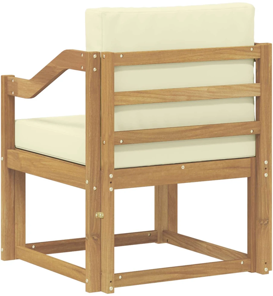 Lauko sofa Poliesteris Balta ir kreminė