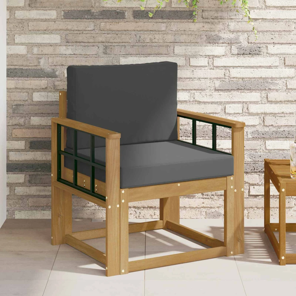 Lauko sofa Poliesteris Balta ir antracito