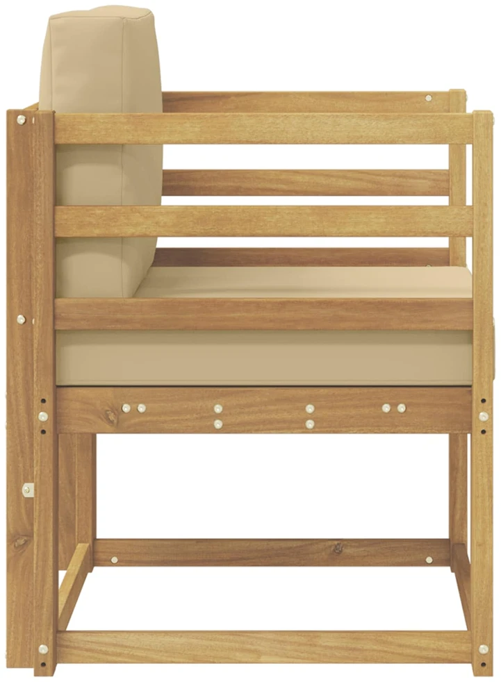 Lauko sofa Poliesteris Balta ir Bežė