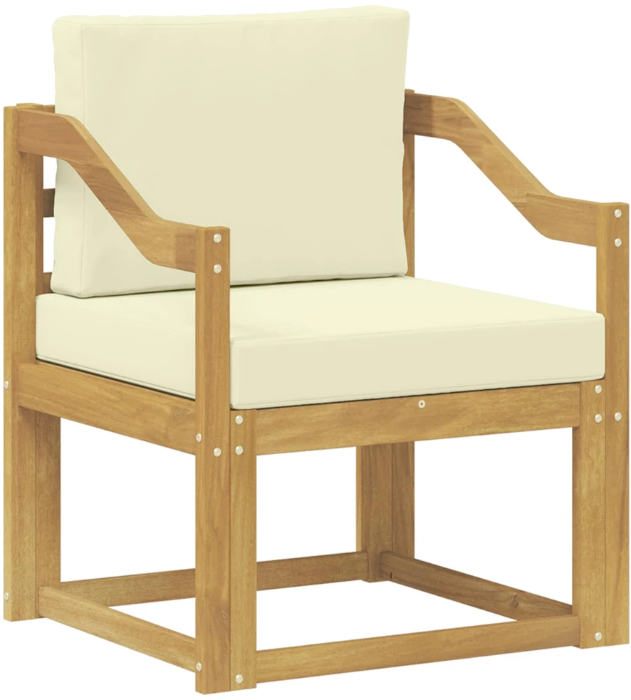 Lauko sofa Poliesteris Balta ir kreminė