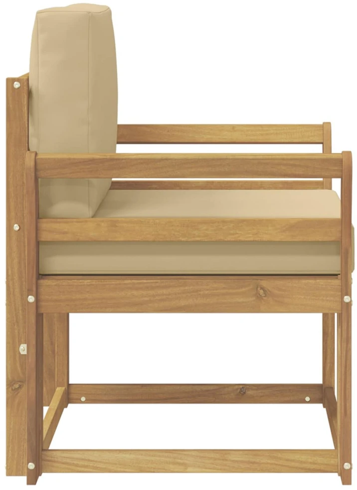 Lauko sofa Poliesteris Balta ir Bežė