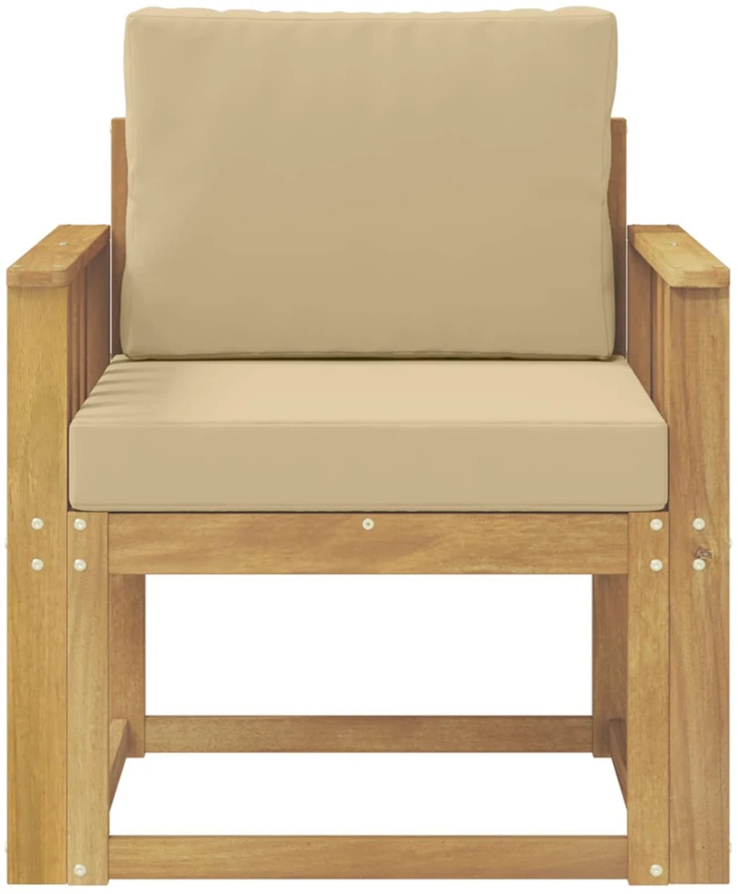 Lauko sofa Poliesteris Balta ir Bežė