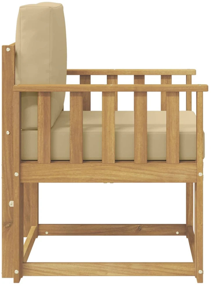 Lauko sofa Poliesteris Balta ir Bežė