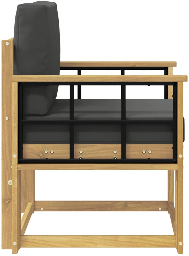 Lauko sofa Poliesteris Balta ir antracito