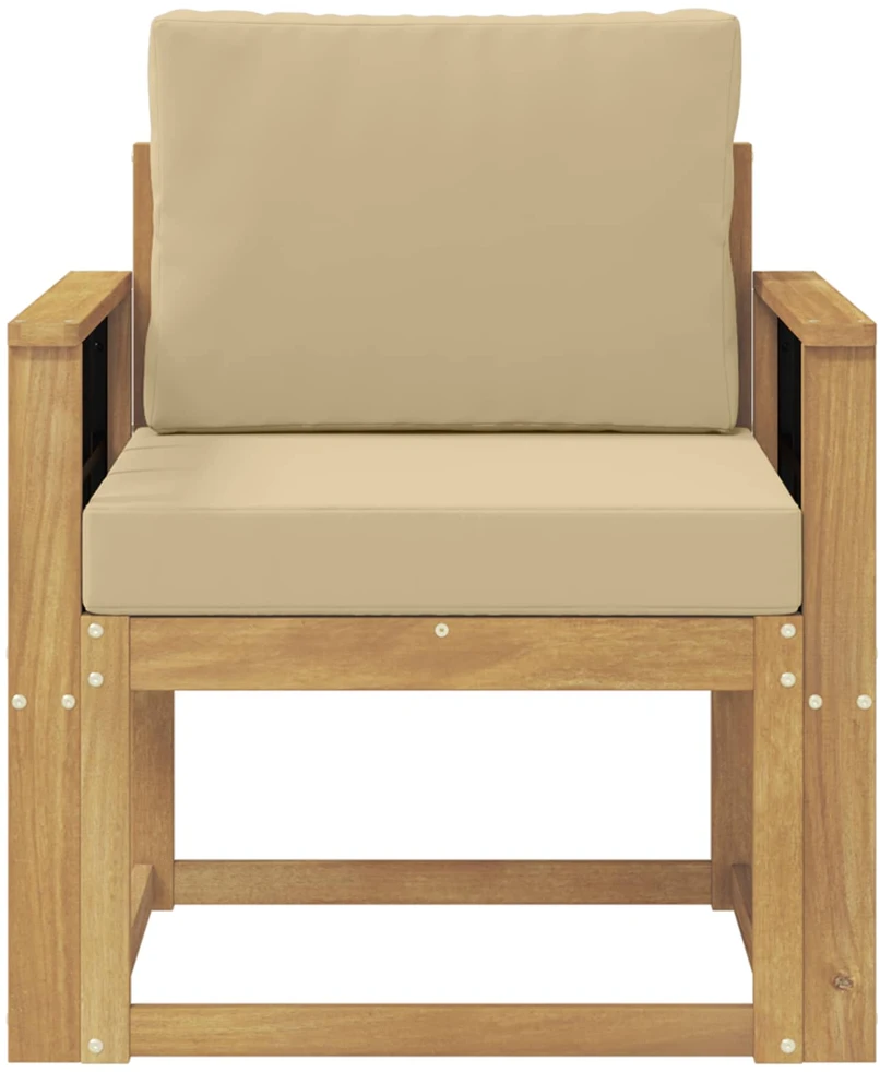 Lauko sofa Poliesteris Balta ir Bežė