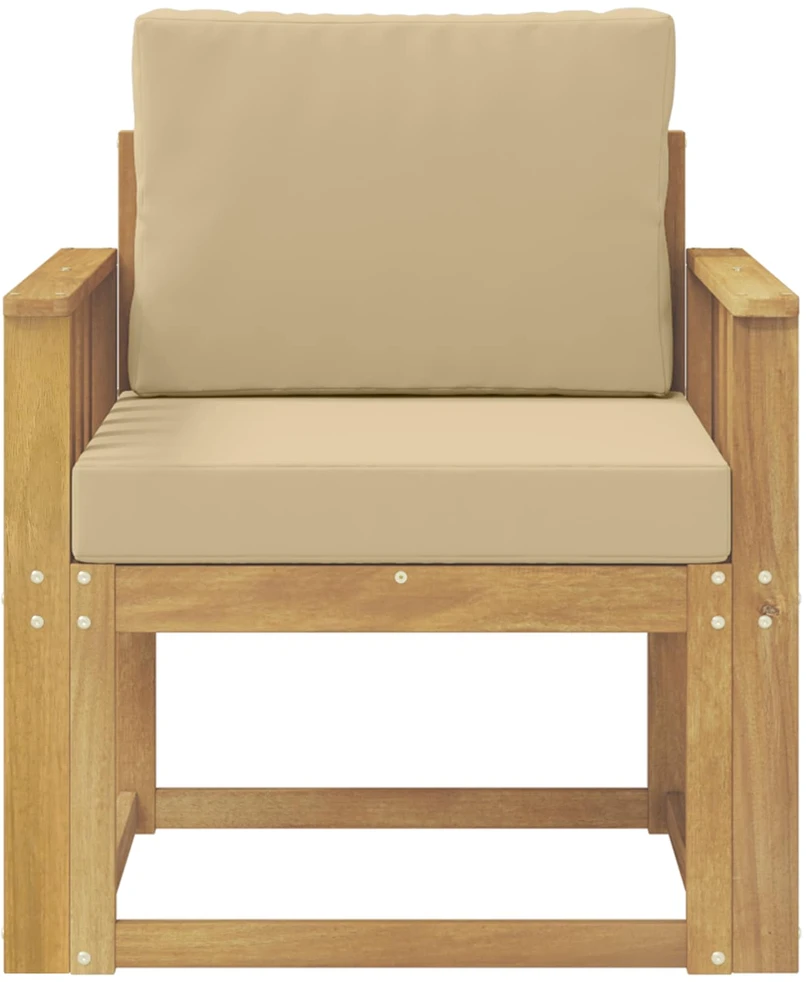 Lauko sofa Poliesteris Balta ir Bežė