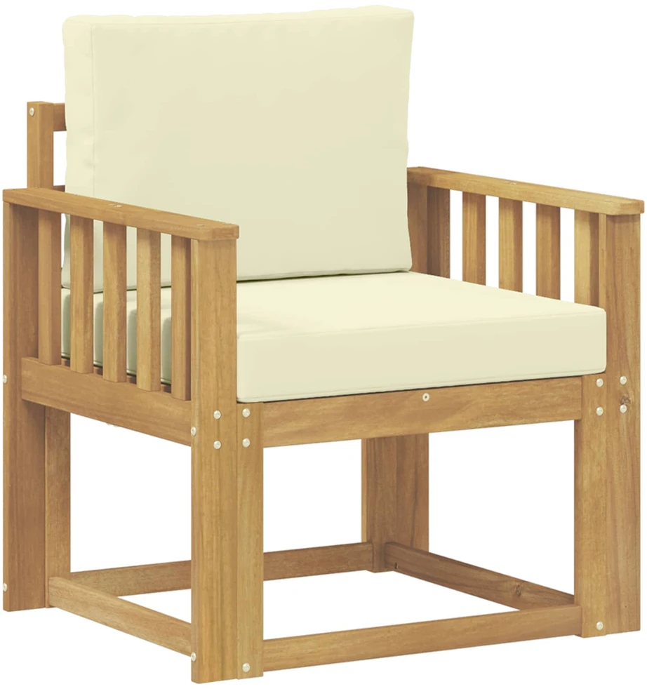 Lauko sofa Poliesteris Balta ir kreminė