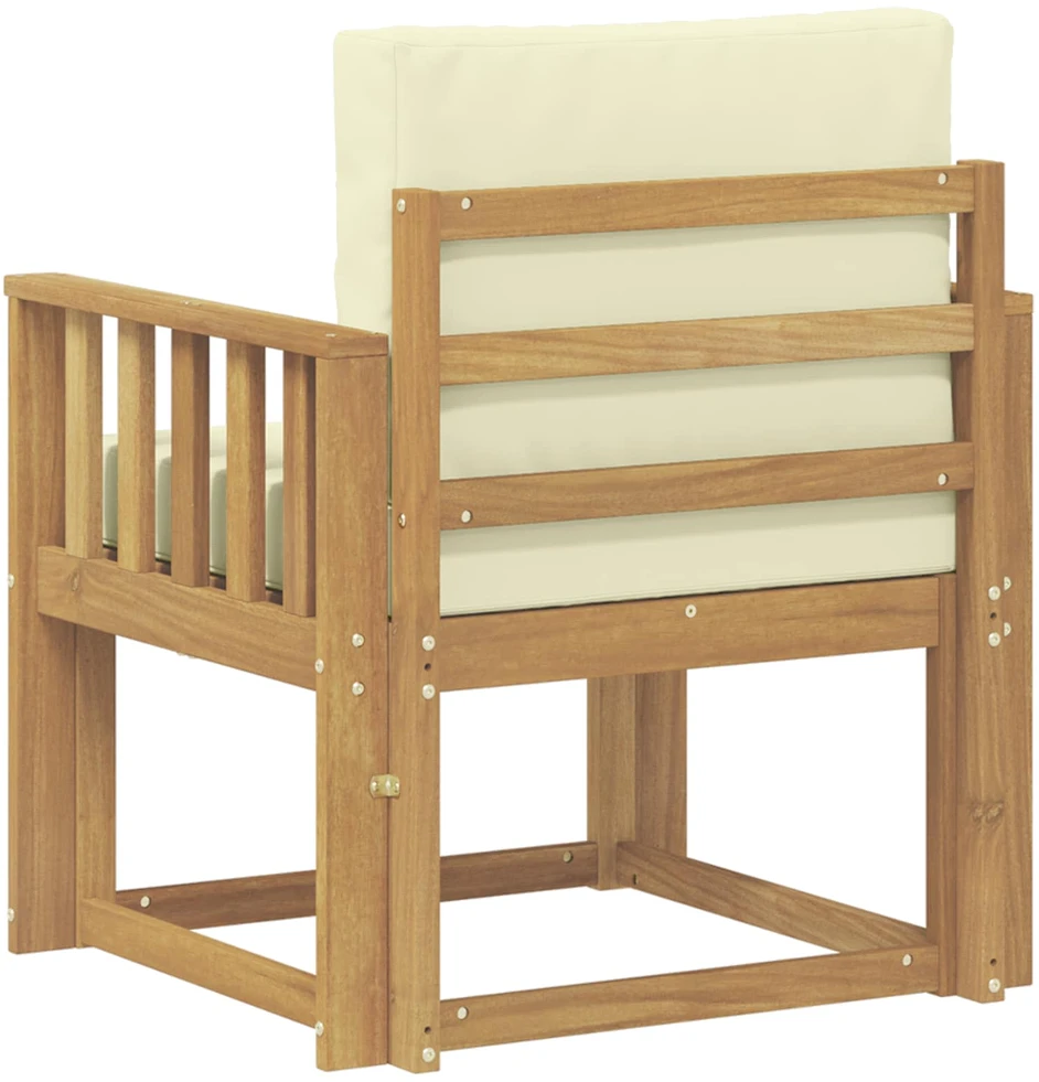 Lauko sofa Poliesteris Balta ir kreminė
