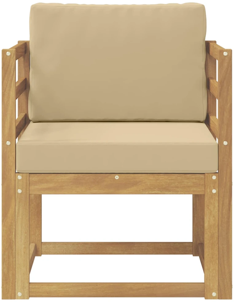 Lauko sofa Poliesteris Balta ir Bežė
