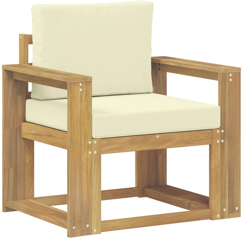 Lauko sofa Poliesteris Balta ir kreminė