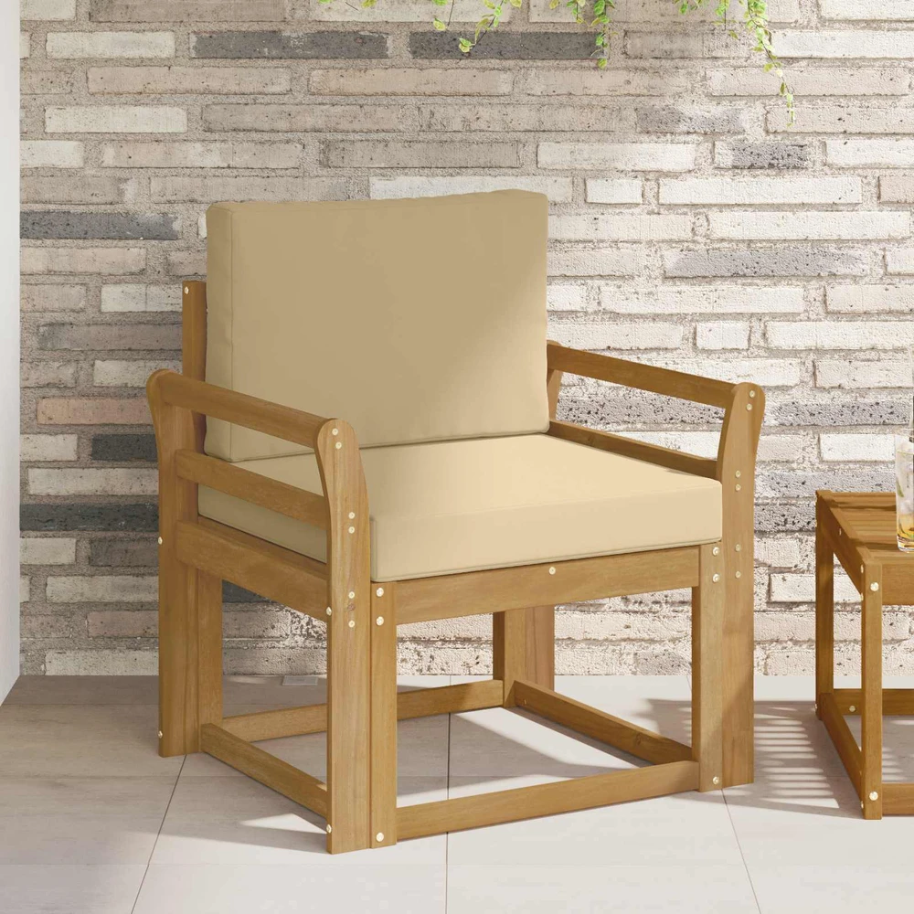 Lauko sofa Poliesteris Balta ir Bežė