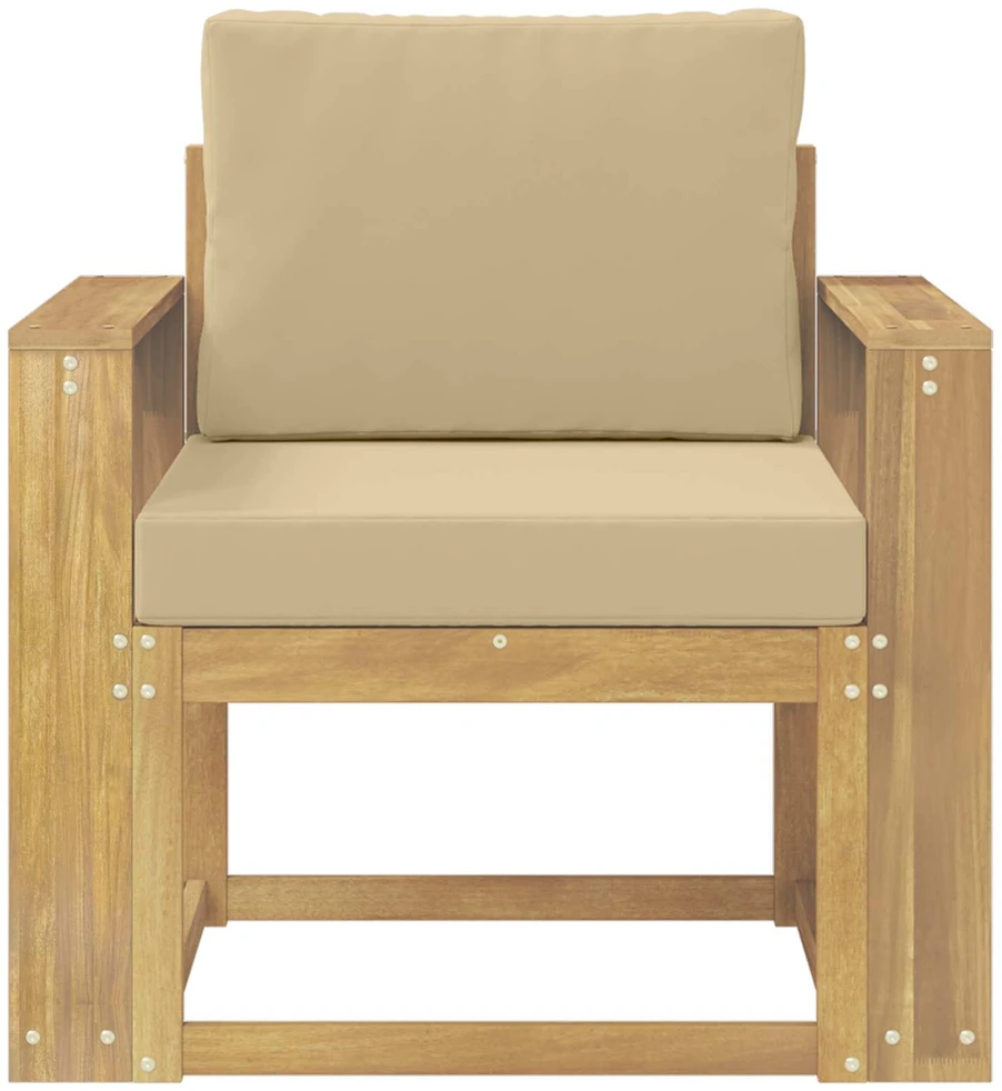 Lauko sofa Poliesteris Balta ir Bežė