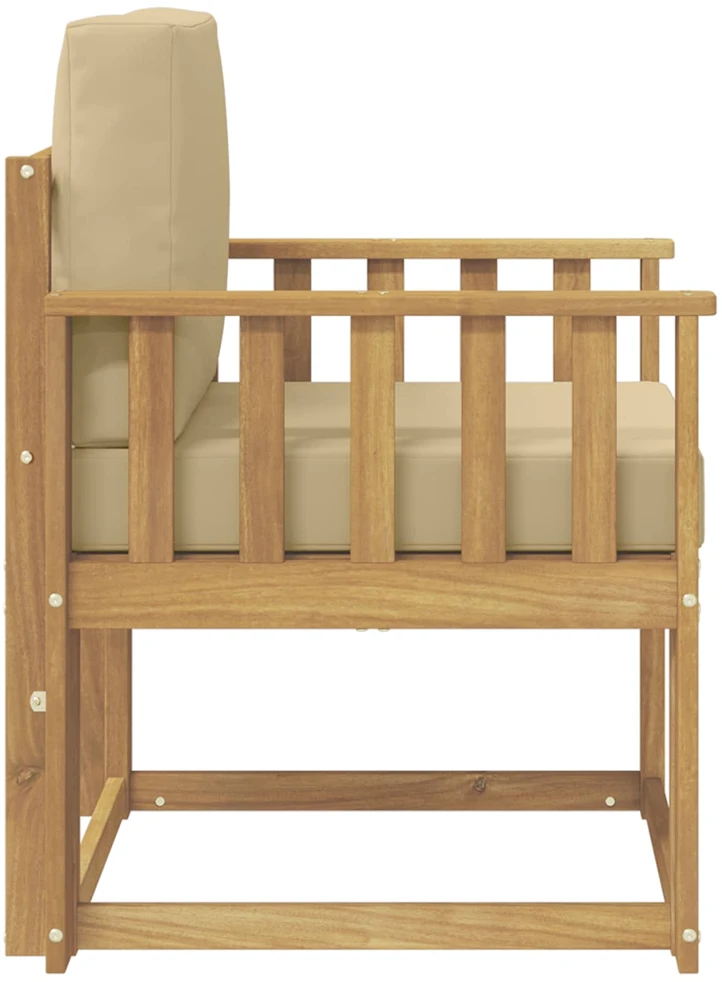 Lauko sofa Poliesteris Balta ir Bežė