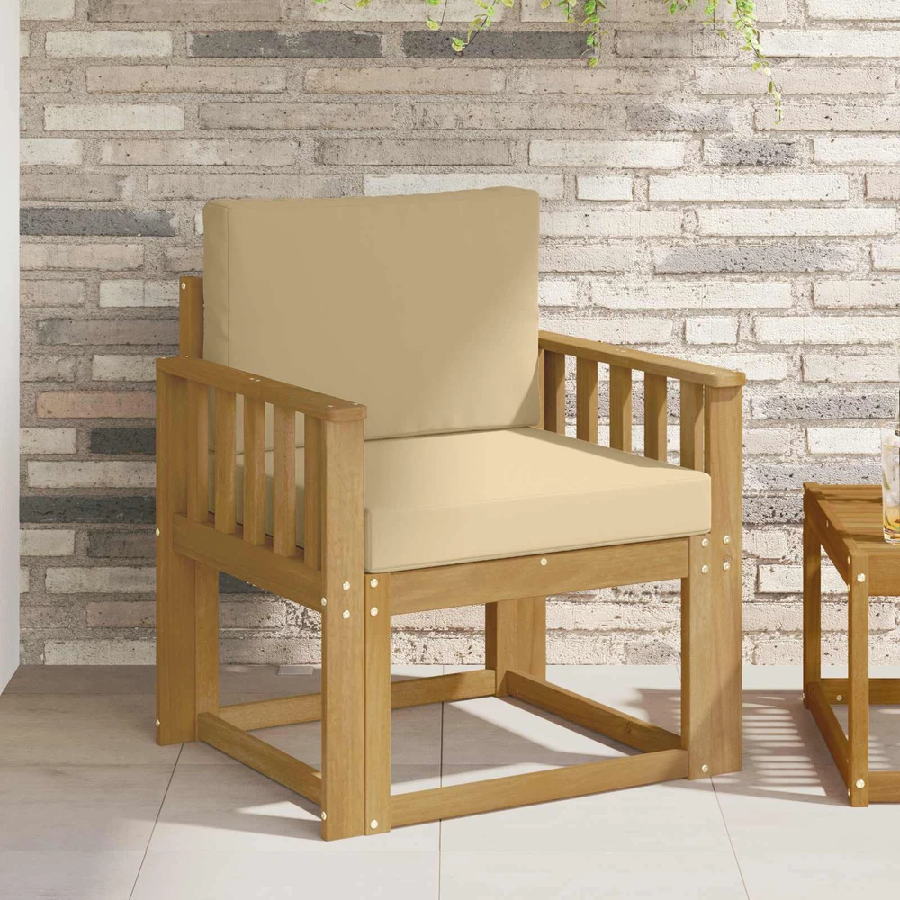 Lauko sofa Poliesteris Balta ir Bežė
