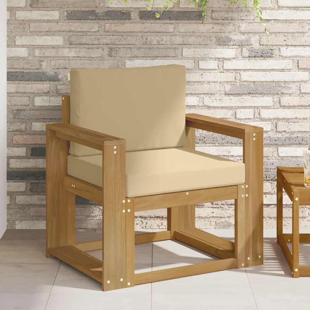 Lauko sofa Poliesteris Balta ir Bežė