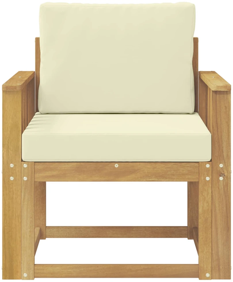 Lauko sofa Poliesteris Balta ir kreminė