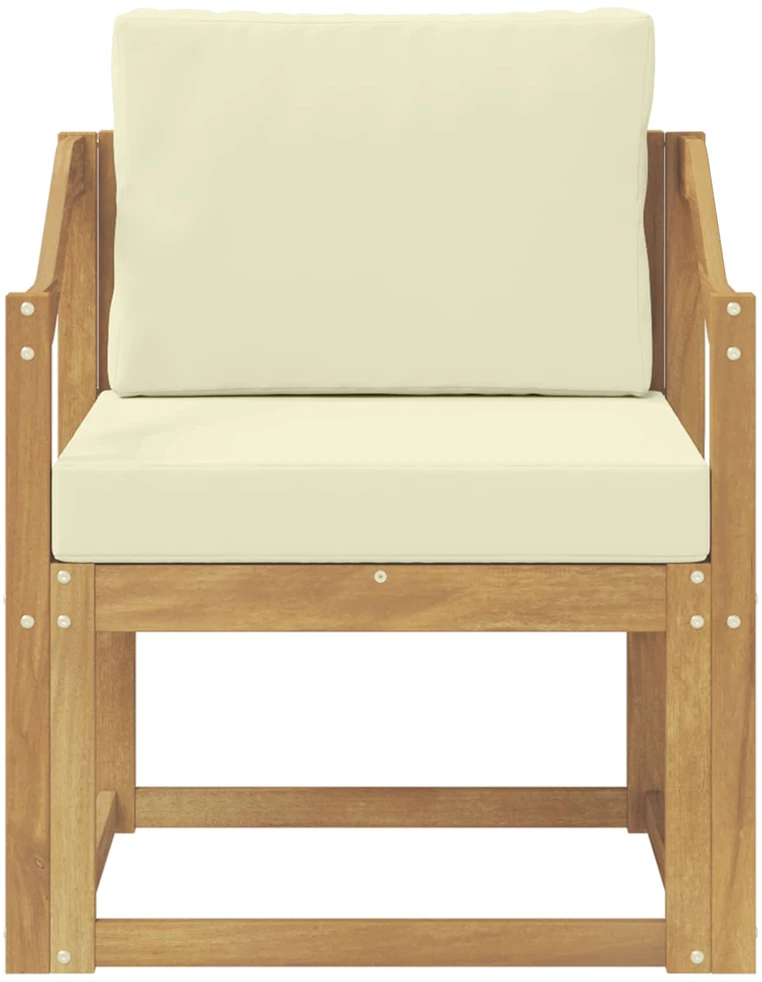 Lauko sofa Poliesteris Balta ir kreminė