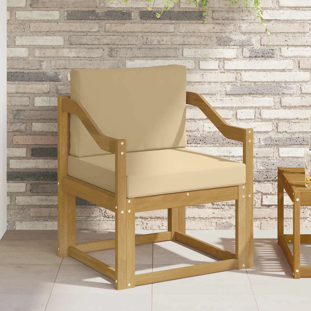Lauko sofa Poliesteris Balta ir Bežė