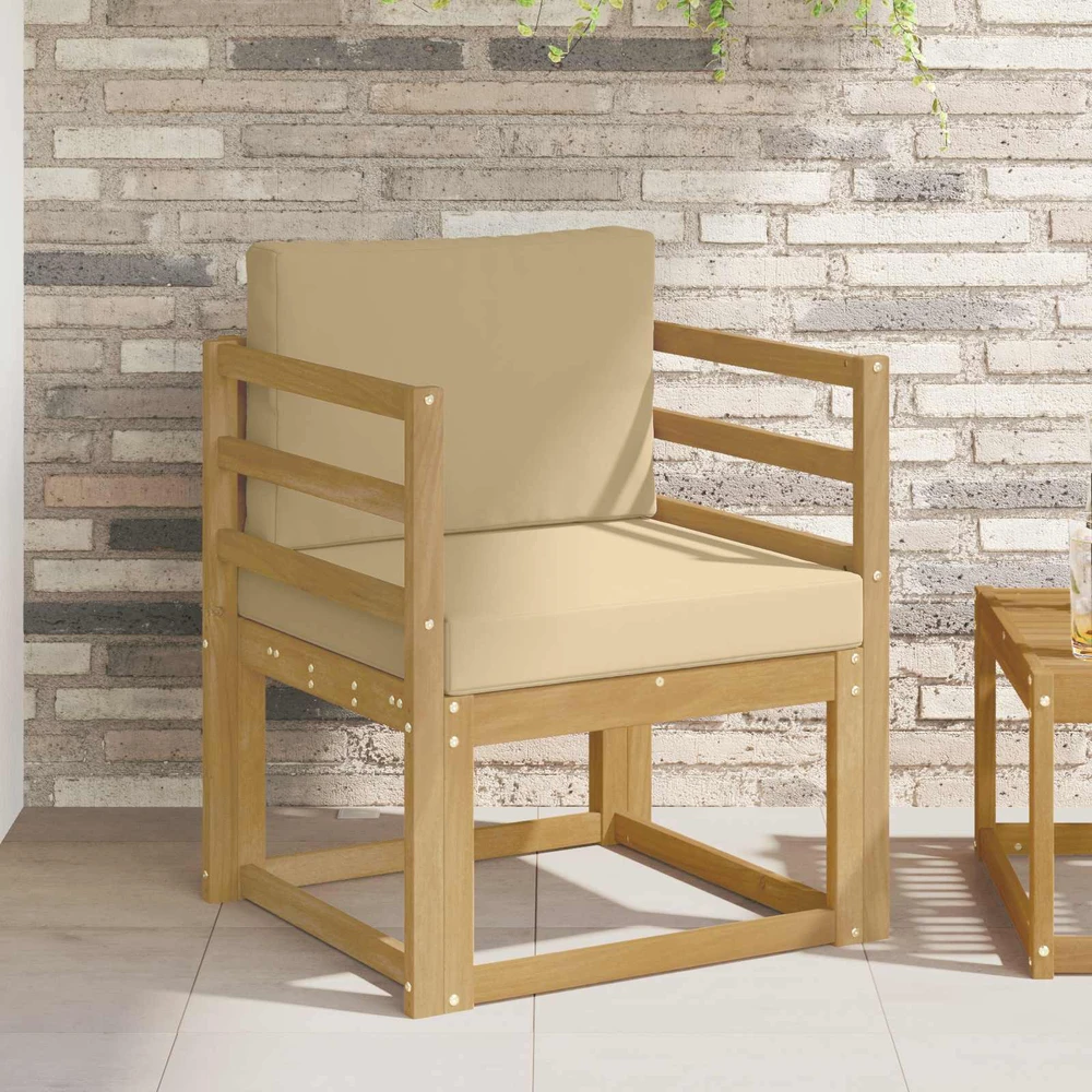 Lauko sofa Poliesteris Balta ir Bežė
