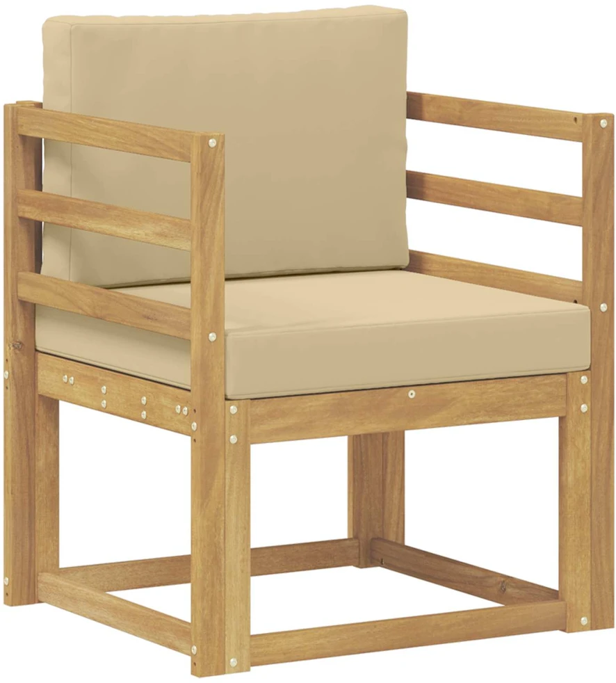 Lauko sofa Poliesteris Balta ir Bežė