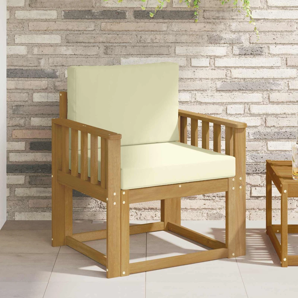 Lauko sofa Poliesteris Balta ir kreminė