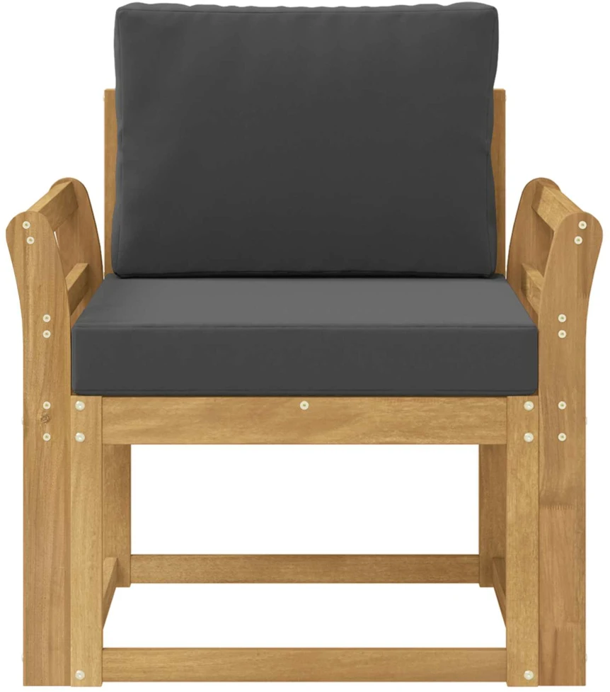 Lauko sofa Poliesteris Balta ir antracito